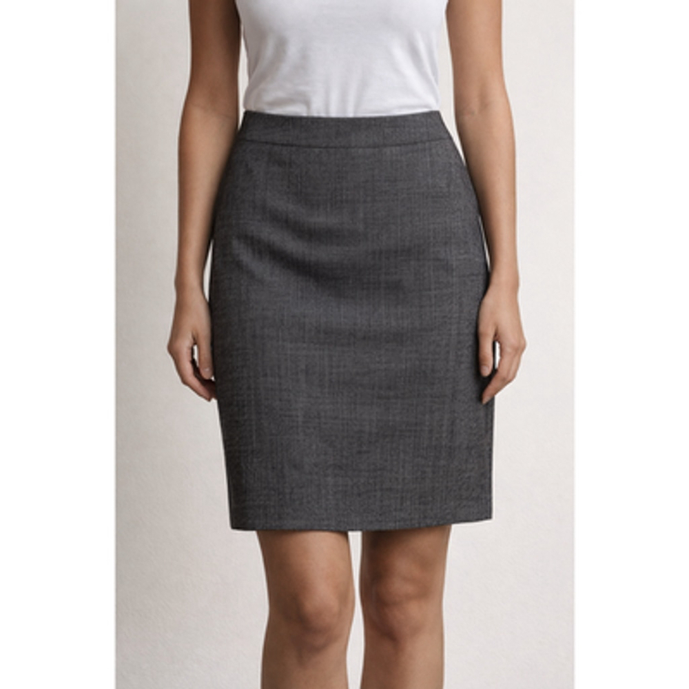 Arthur Levine Brown Houndstooth Pencil Skirt Size 4